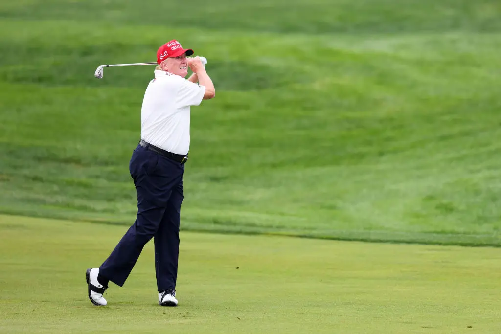 Donald Trump has spoken out on several occasions about his love for golf. (Image: Getty)