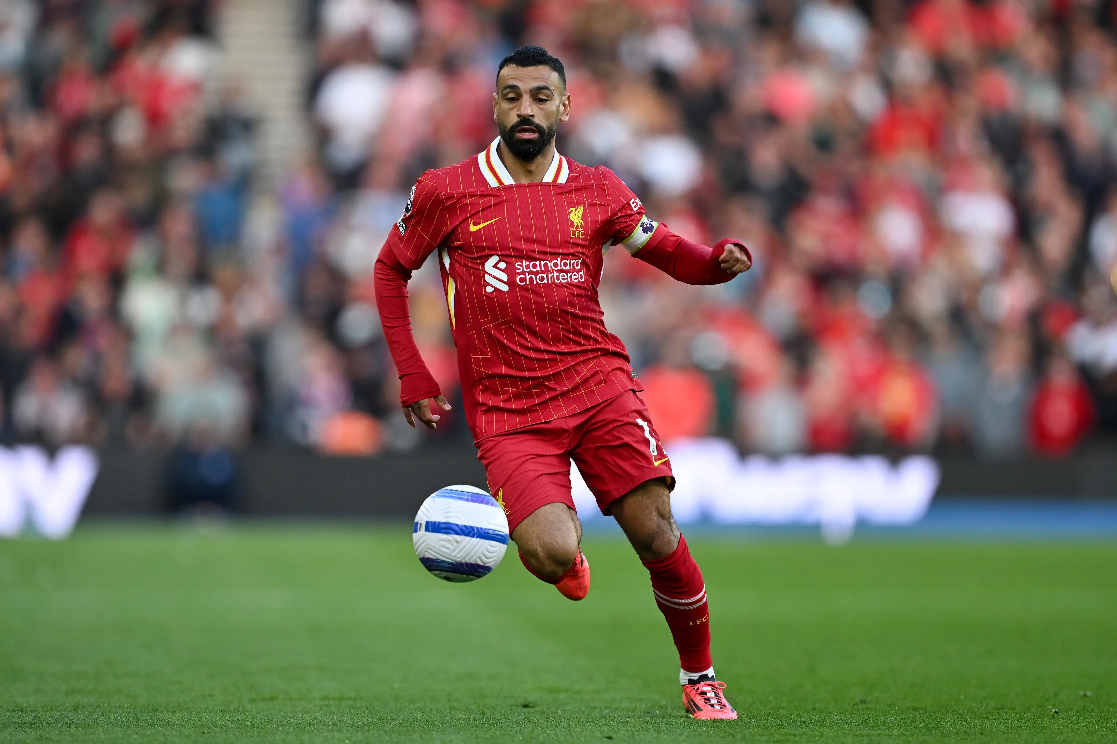 Mo Salah congratulated Spurs for winning the Europa League. Image: Getty