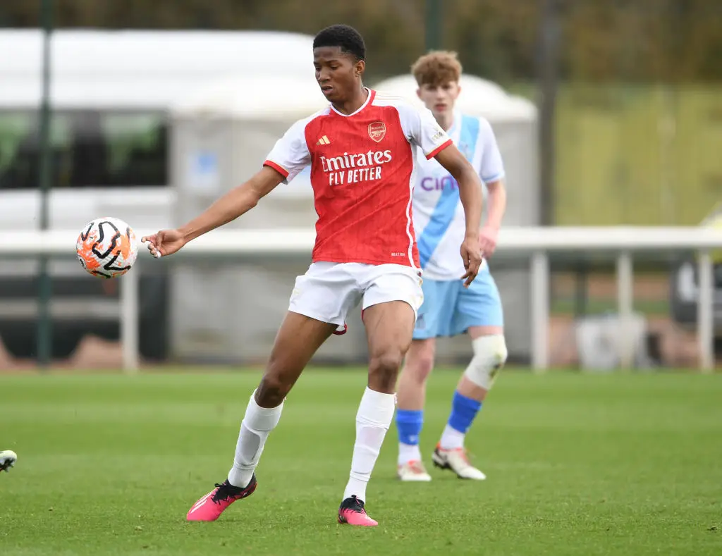 Chido Obi-Martin scored 29 goals in 17 matches for Arsenal Under 18s. (Image: Getty)
