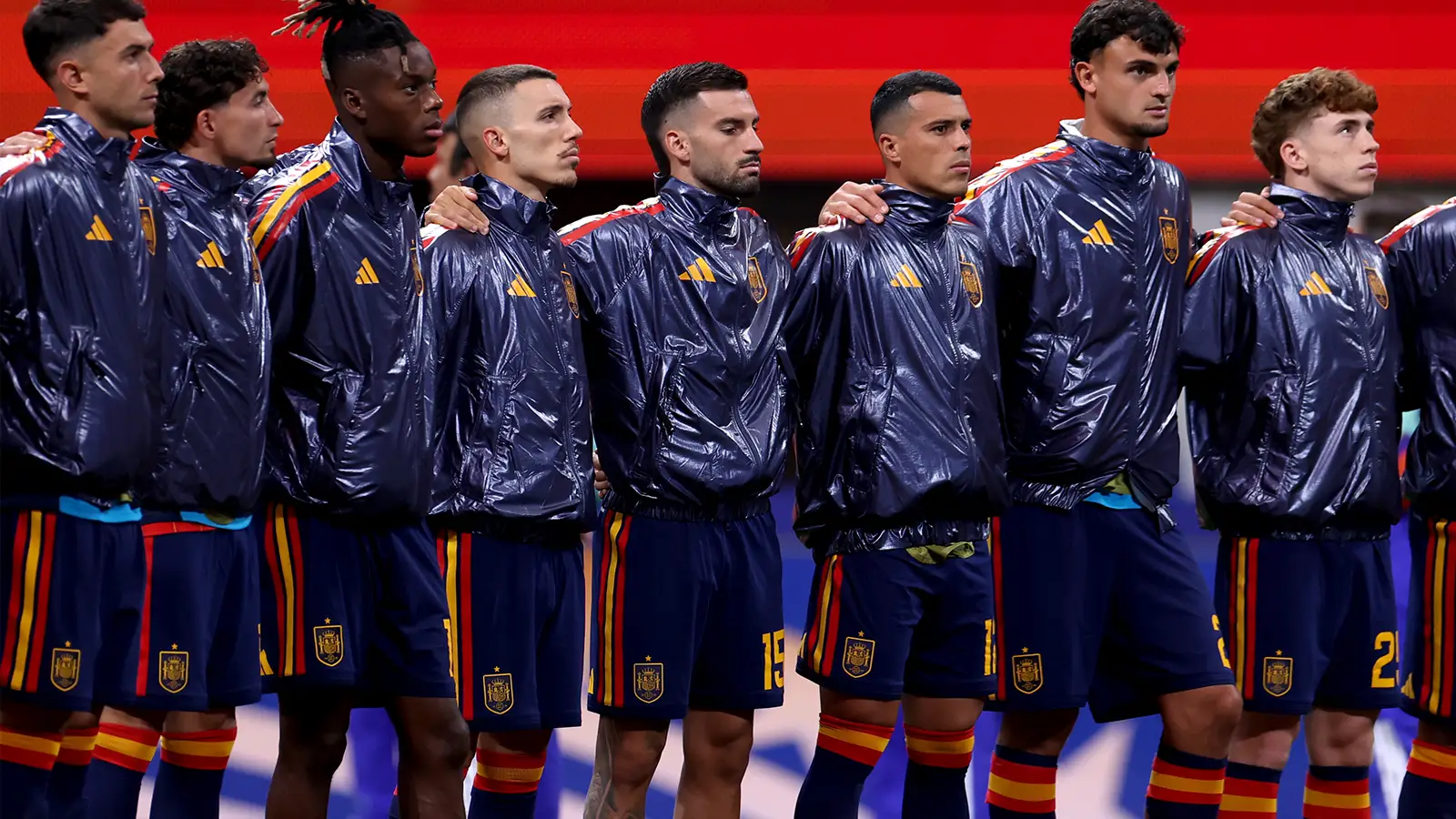 Why Spain players stand in silence while national anthem plays before games