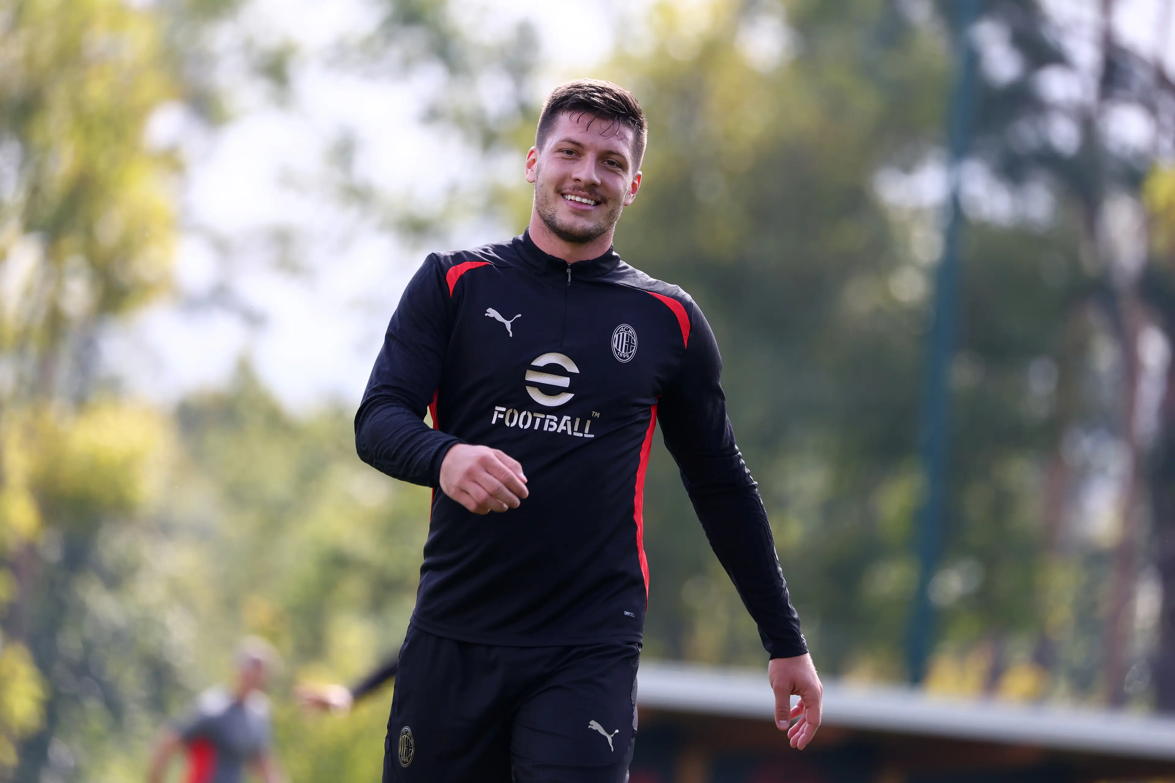 AC Milan striker Luka Jovic. Image: Getty