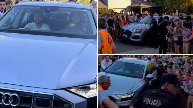 Lionel Messi returned home to Rosario after winning World Cup and the scenes were just mental