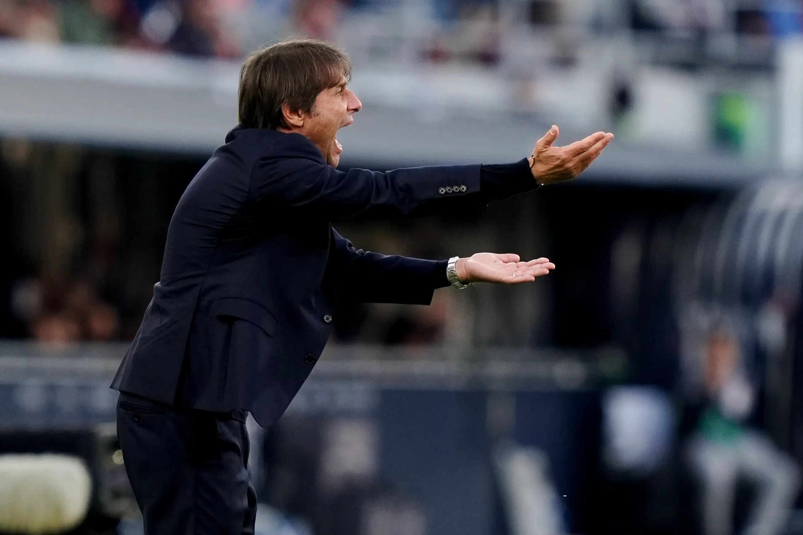 Antonio Conte cut a frustrated figure on the touchline against Bologna. Image credit: Getty