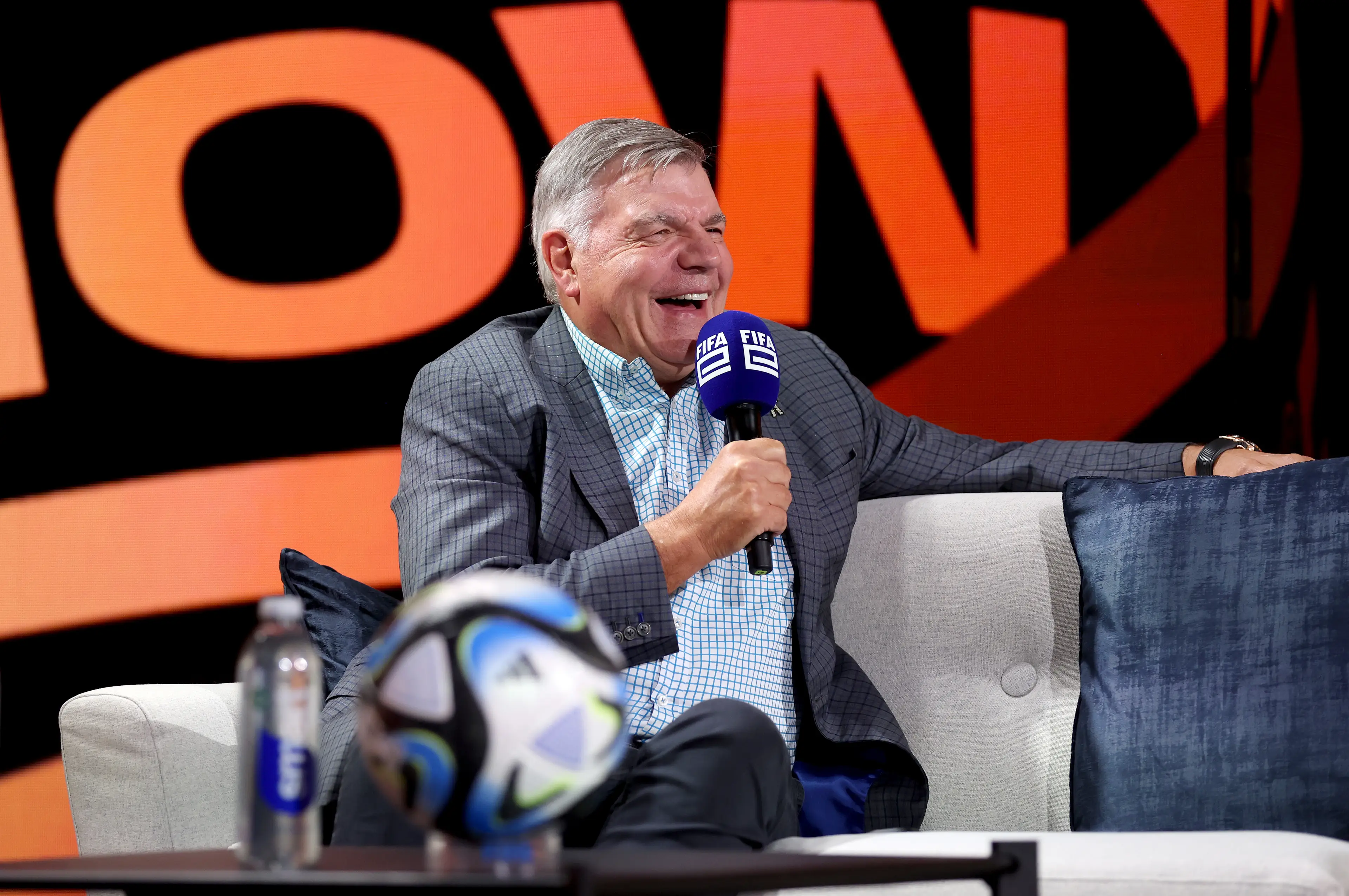 Sam Allardyce has slammed Jamie Carragher's comments on Mohamed Salah. Image: Getty 