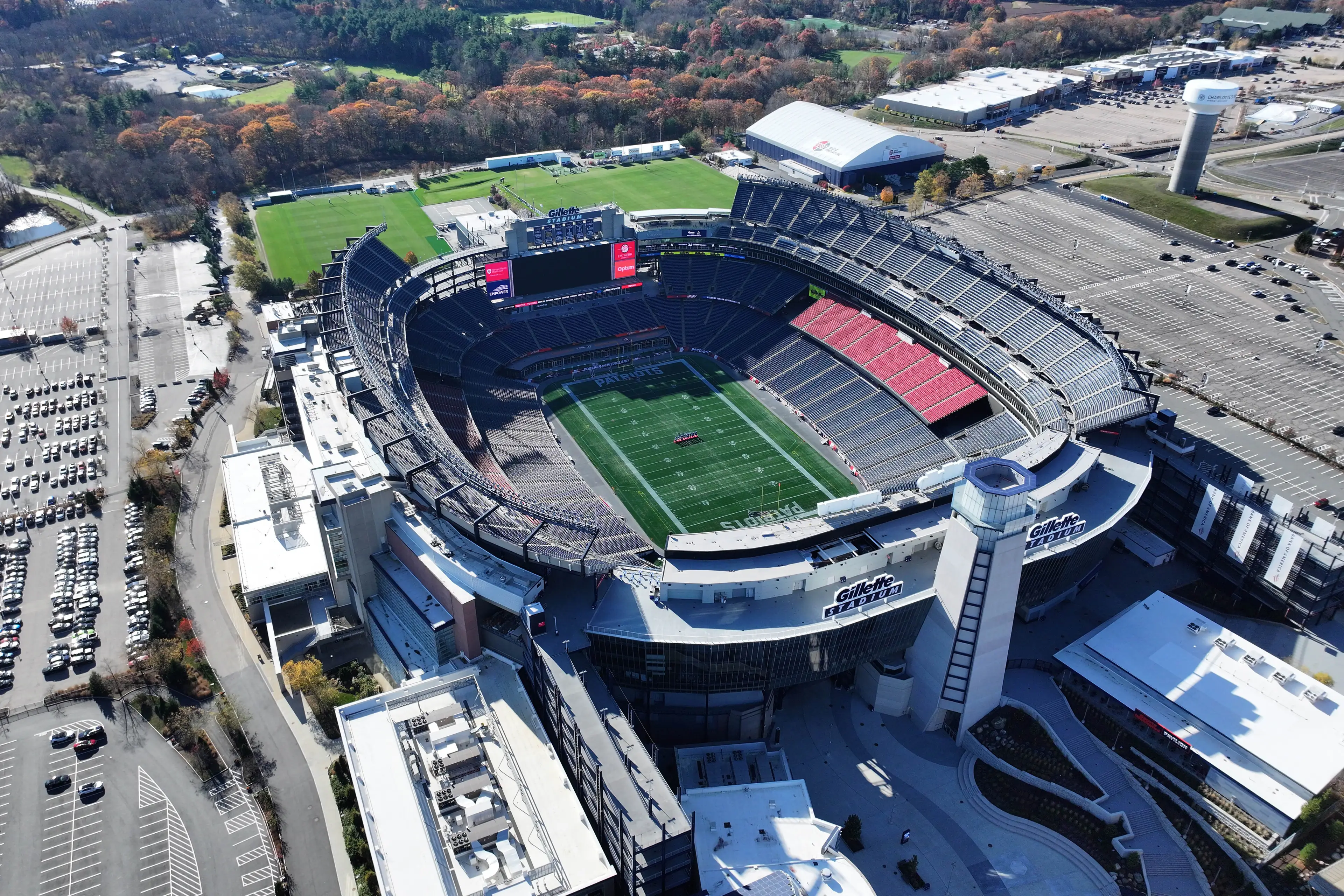 An aerial view of Boston Stadium. Image credit: Getty