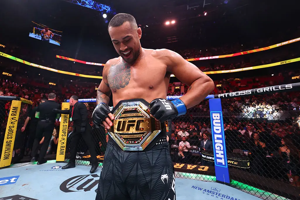 Carlos Ulberg won the UFC Light Heavyweight title last week (Credit:Getty)