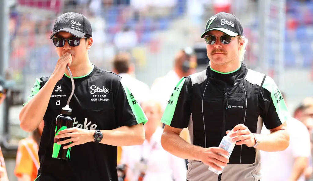 Zhou and Bottas as teammates for KICK Sauber in 2024 (credit: getty)