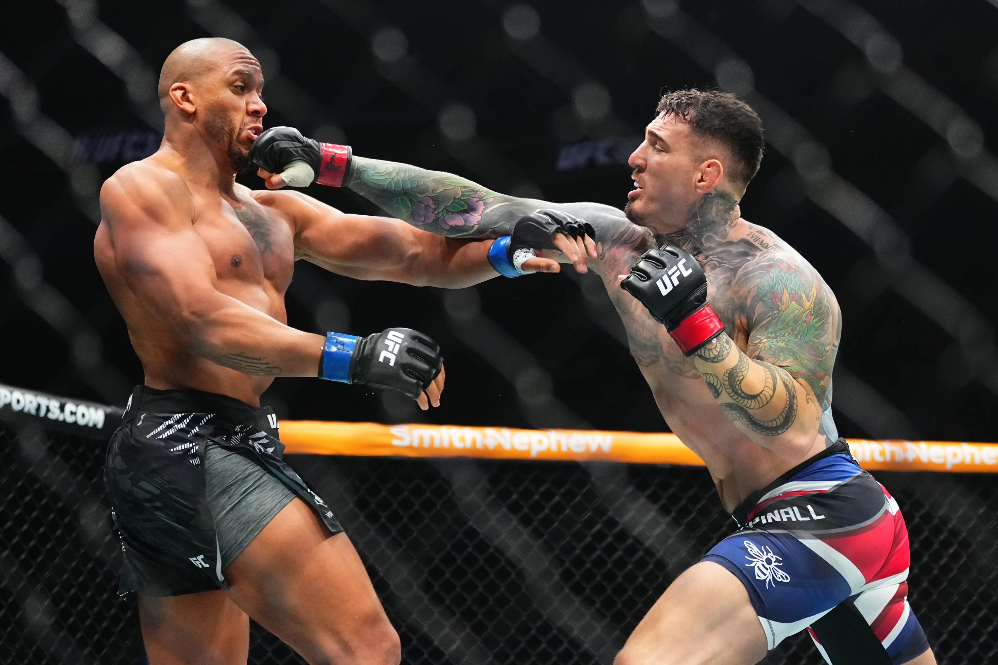 Tom Aspinall's fight against Ciryl Gane was declared a no contest. (Image: Getty)