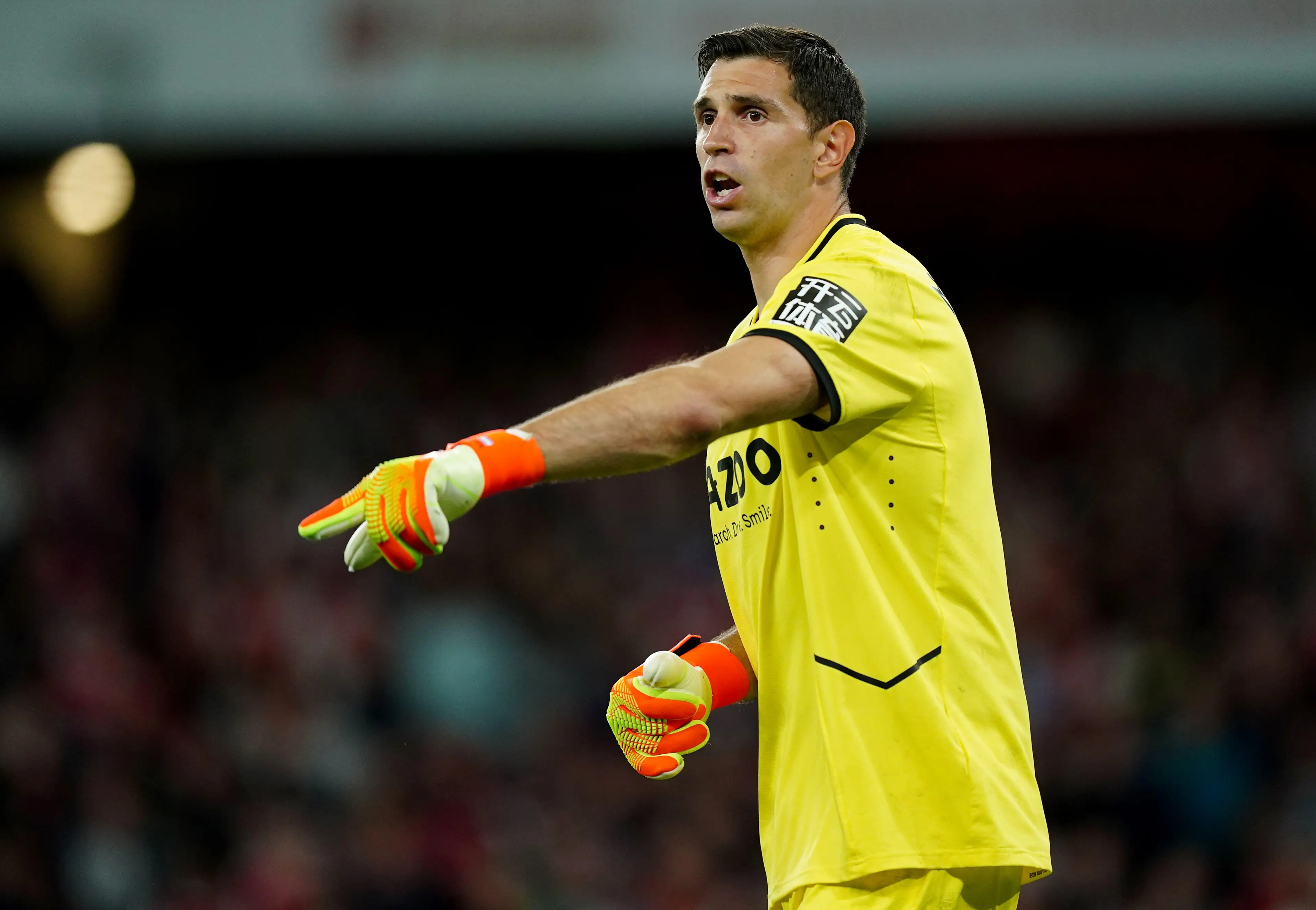 Aston Villa goalkeeper, Emiliano Martinez.