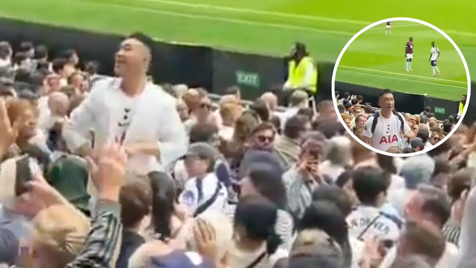 Supporters in disbelief after spotting what Tottenham fan did during game against Burnley
