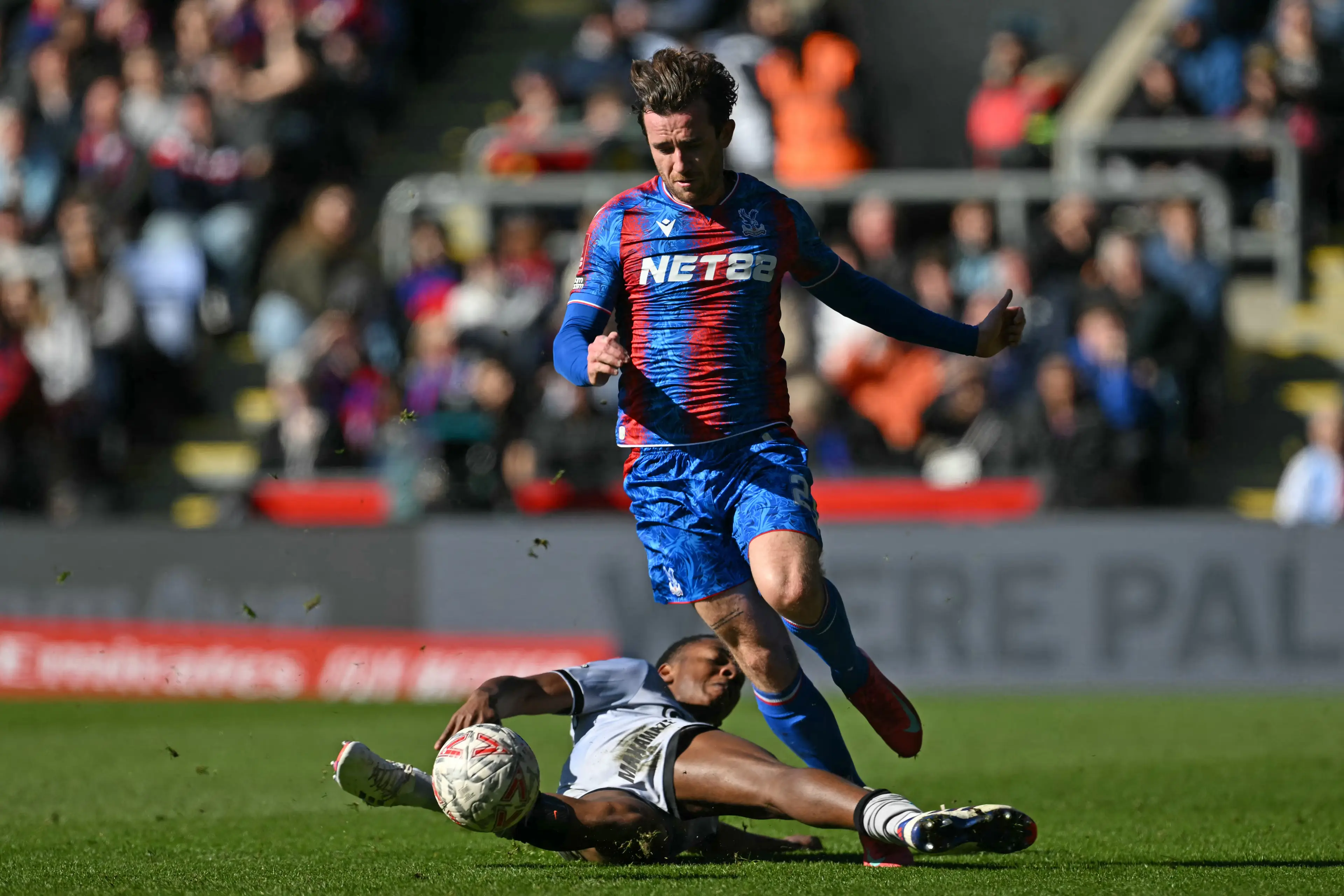Ben Chilwell in action against Millwall. Image: Getty 