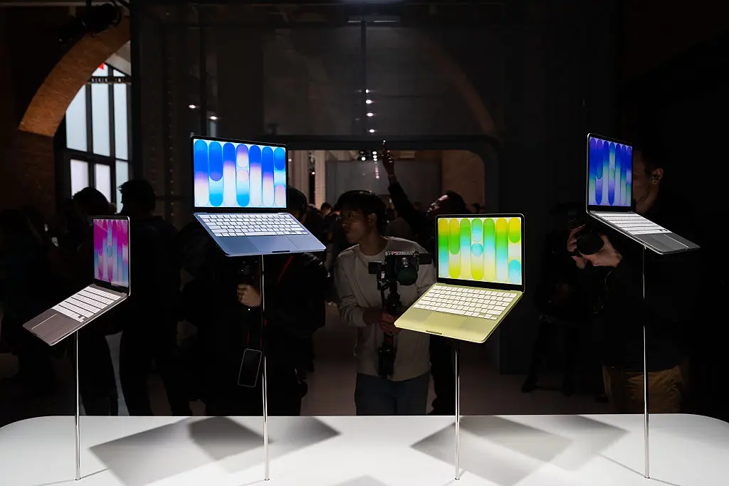 Apple launched the MacBook Neo earlier this year (Adam Gray/Bloomberg via Getty Images)