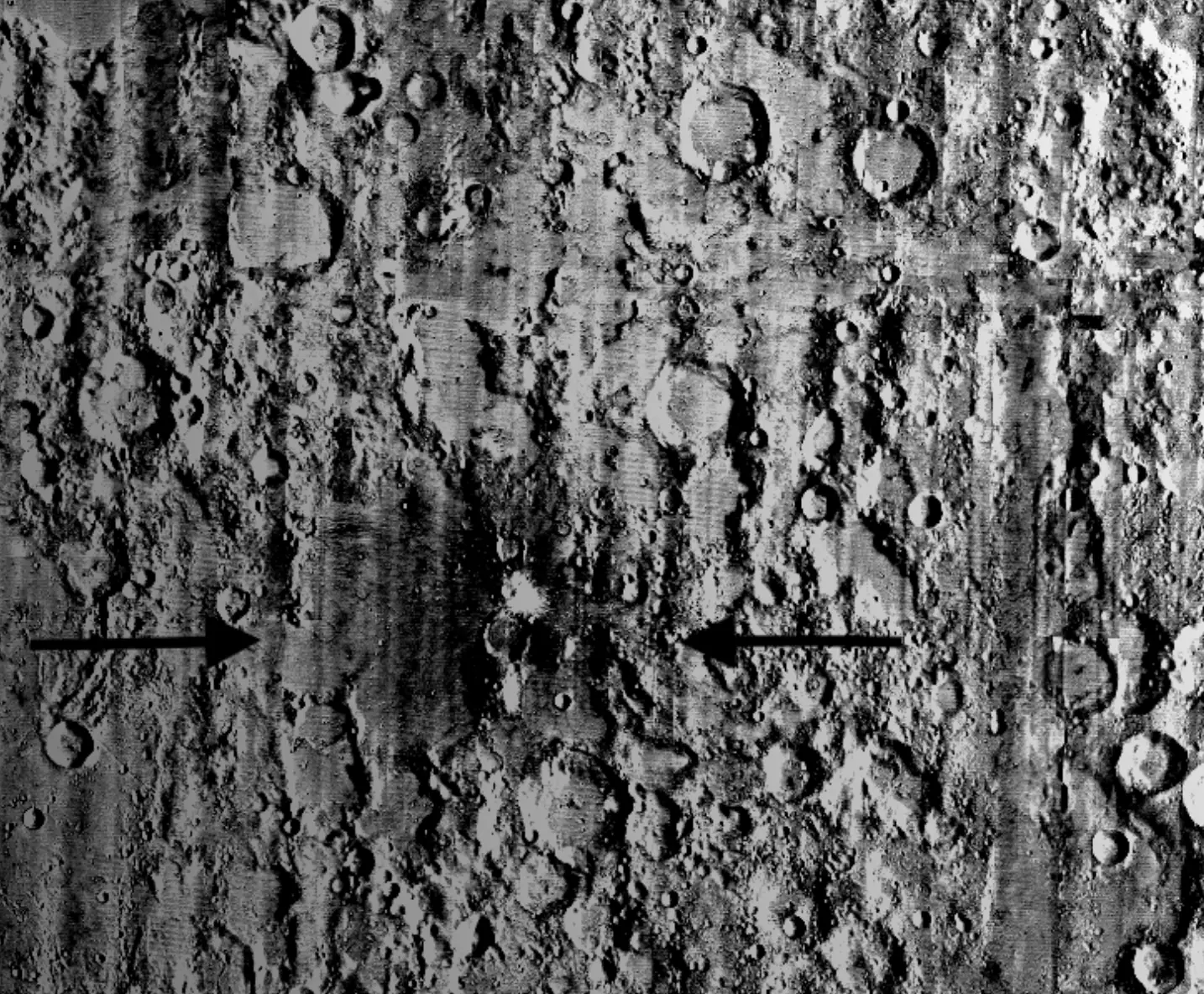 The new crater is one of many on the lunar surface (NASA Goddard/Intuitive Machines/Robert Wagner)