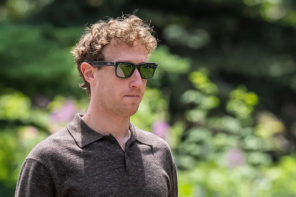 Mark Zuckerberg has posted on X for the first time in years to announce a game-changing new AI model (David Paul Morris/Bloomberg via Getty Images)