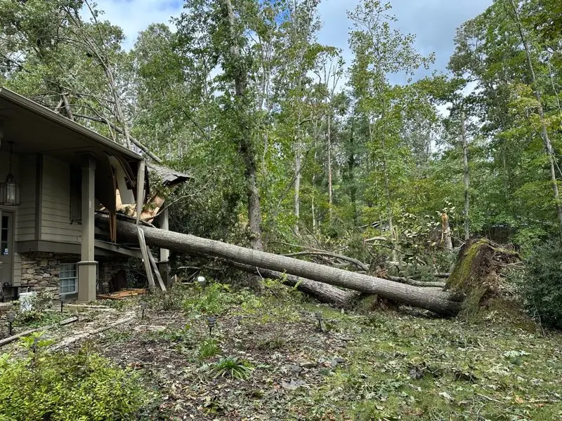 Clint shared photos of his damaged home on social media (X/@lazygamereviews)