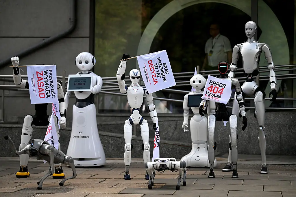 The protest was organized by Grzegorz Kulis (SERGEI GAPON / Contributor / Getty)