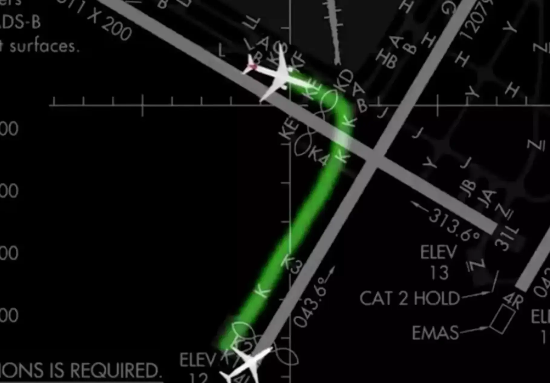 Two planes almost collided when they were directed towards the same runway (YouTube/JFK International Airport)