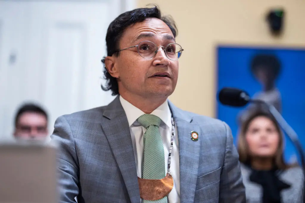 Cherokee Nation chief Chuck Hoskin Jr. has outlined the reasoning behind the monumental ban (Tom Williams/CQ-Roll Call, Inc via Getty Images)
