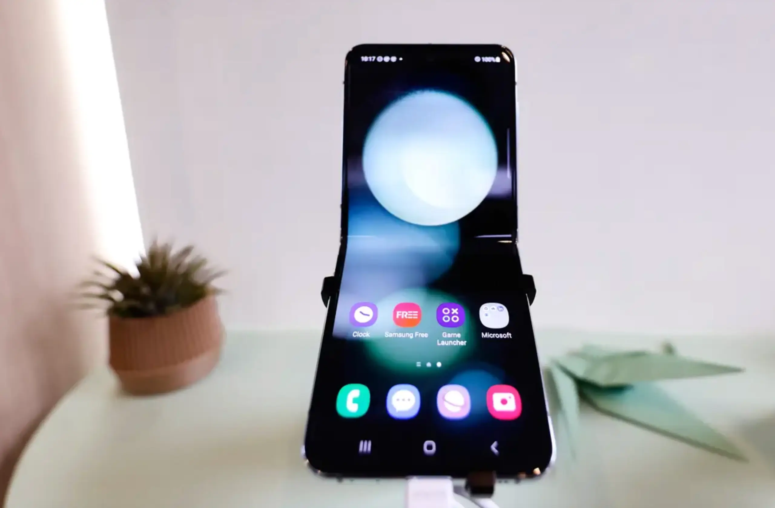 Samsung is also introducing new Flex Titanium technology (Joan Cros/NurPhoto via Getty Images)