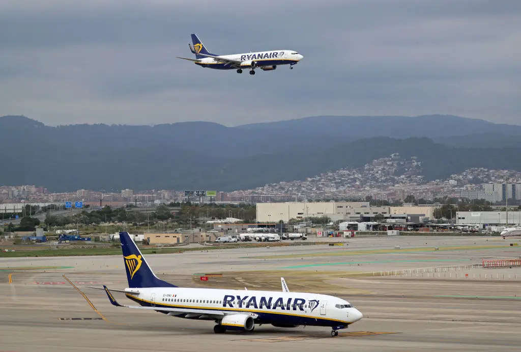 The Ryanair flight was diverted due to a medical emergency (Urbanandsport/NurPhoto via Getty Images)