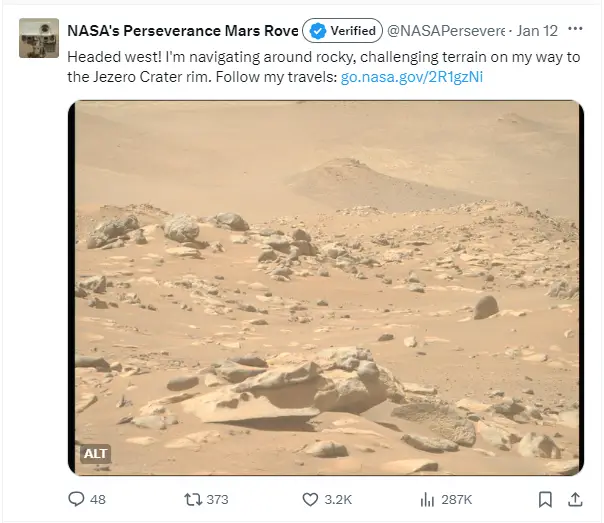 The Perseverance Rover has been exploring Mars.