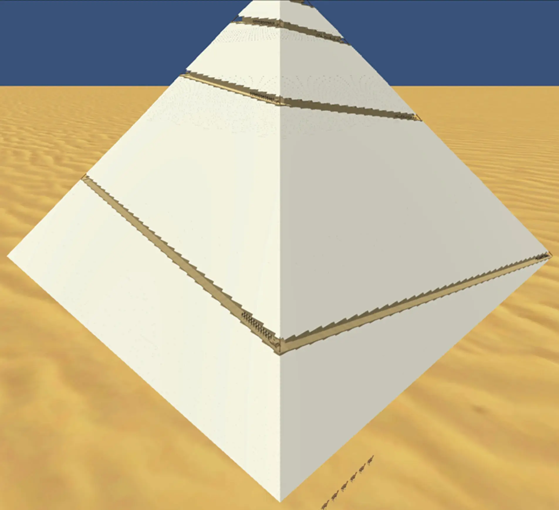 The Old Kingdom utilized the integrated edge ramp system to move the blocks at incredible speed (npj Hertiage Science/Vincente Luis Rosell Roig)