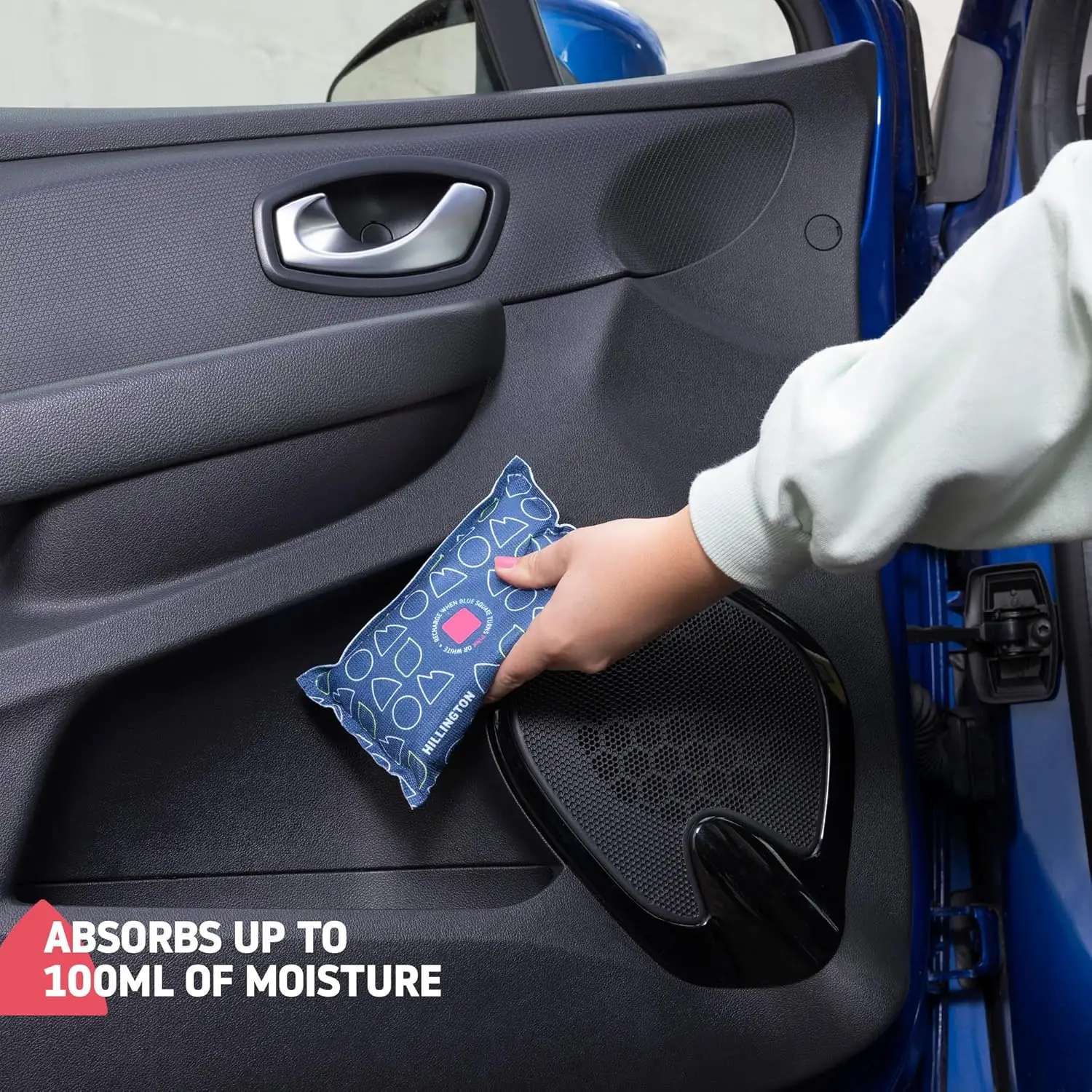 Simply place the dehumidifier bags in your car and leave (Amazon)