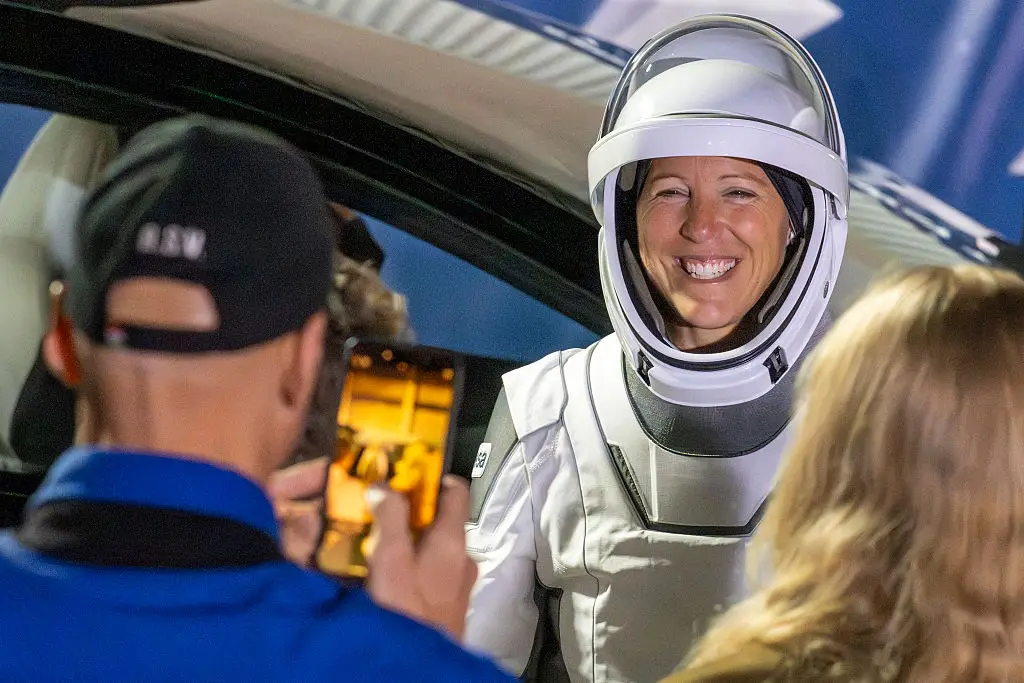 Sophie Adenot made history as the first French woman to complete a spacewalk (Jim WATSON/AFP via Getty Images)