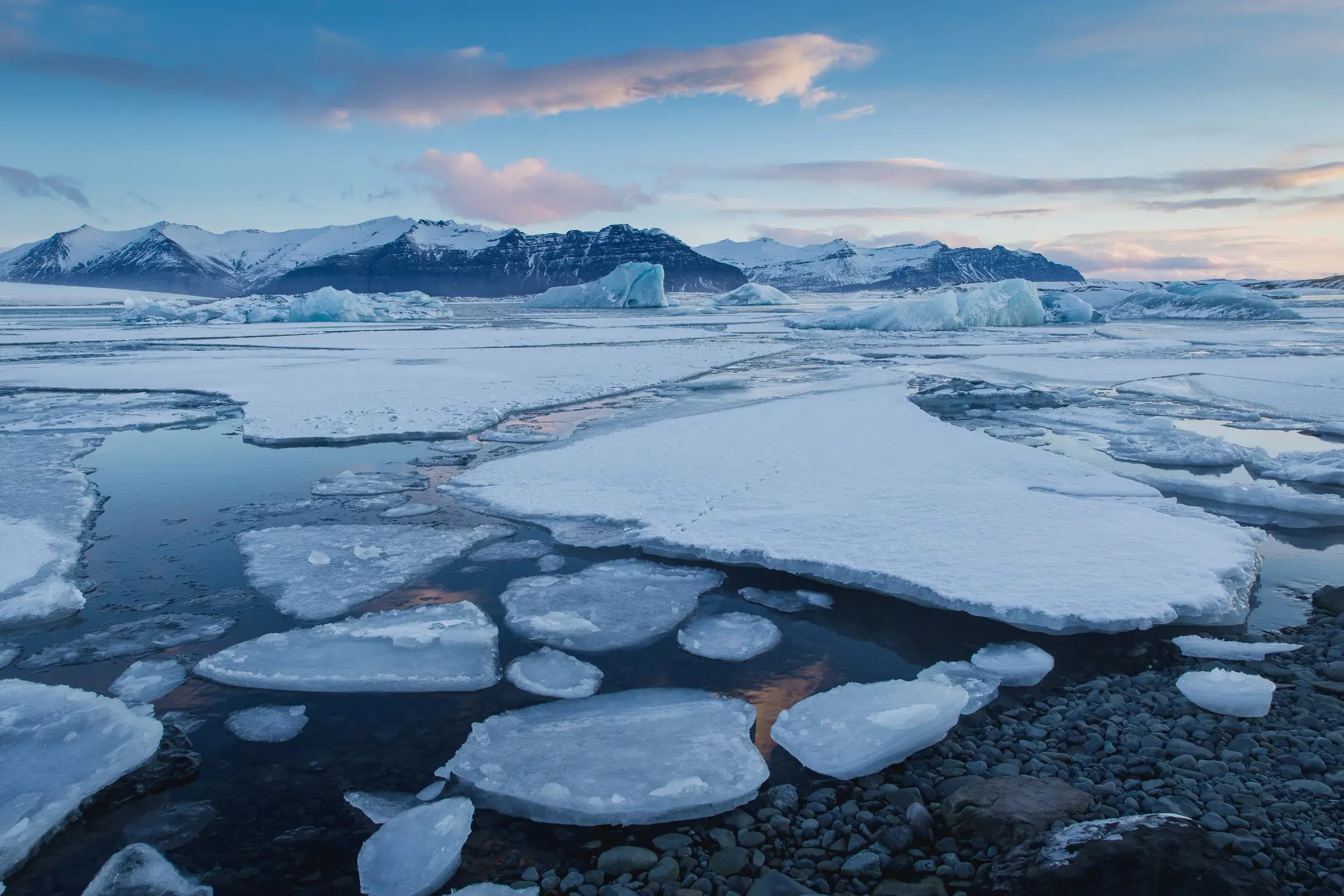 With warmer temperatures, ice in the Arctic is starting to melt (kappaphoto/Getty)