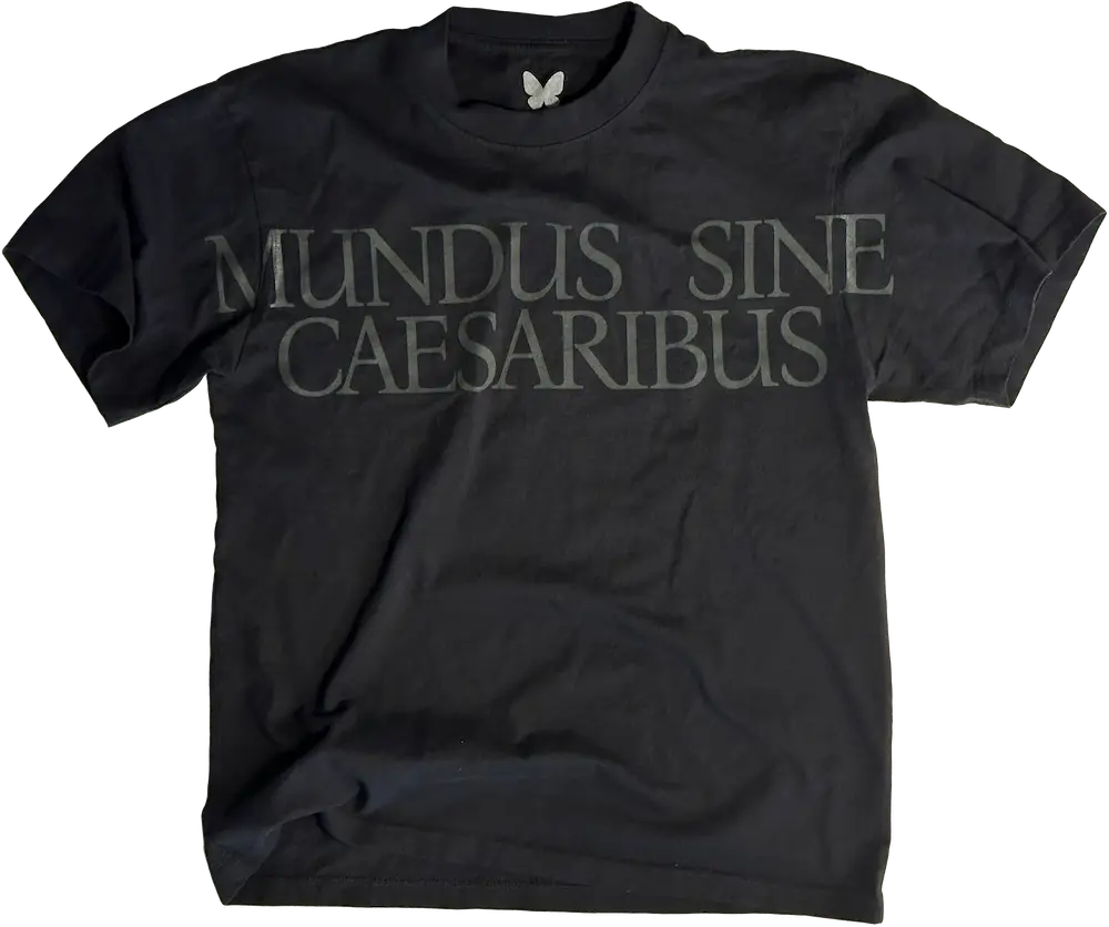 Graber's Caesar-criticizing t-shirt was available for purchase on the Bluesky site (Bluesky)