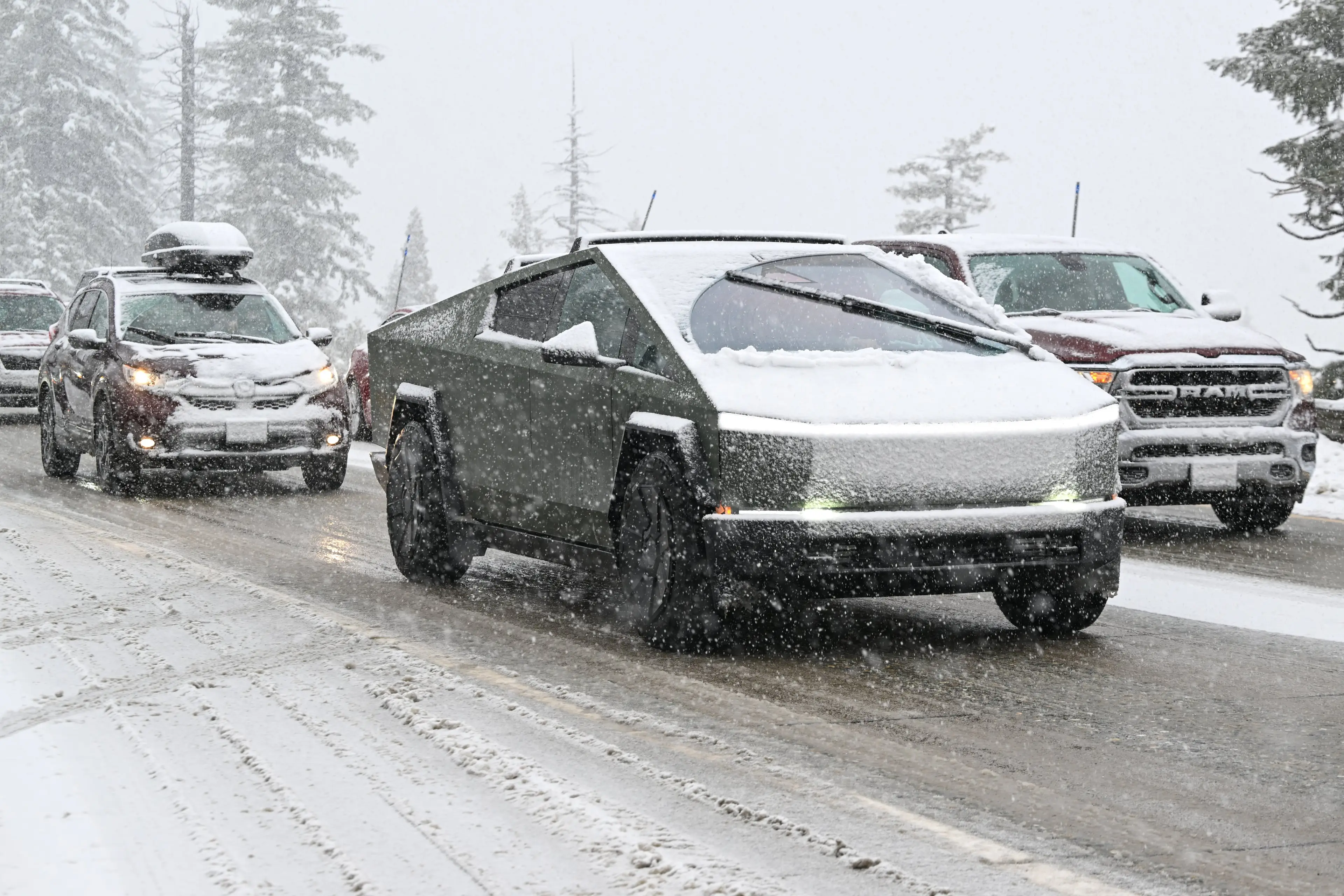 There are concerns over the Cybertruck's self-driving capabilities (Anadolu / Contributor / Getty)