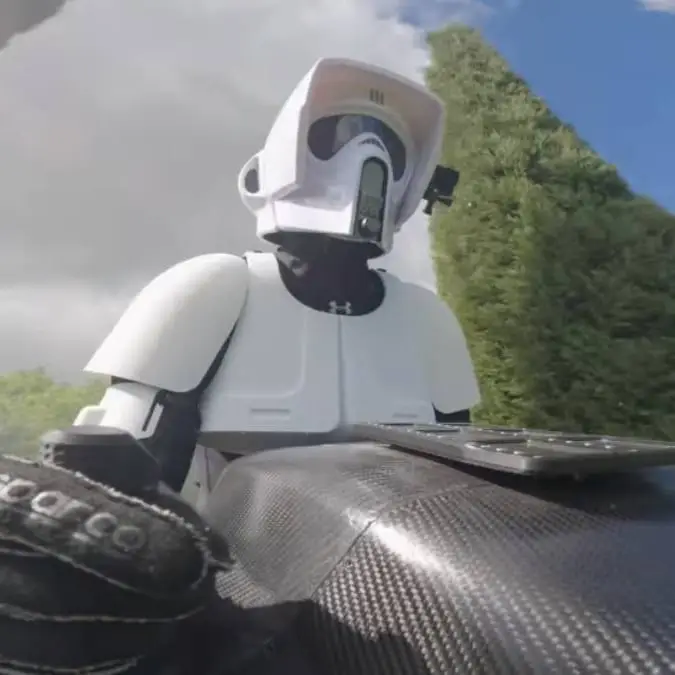 Real-life Star Wars speeder reaches 124mph but $880,000 price tag isn't its only drawback
