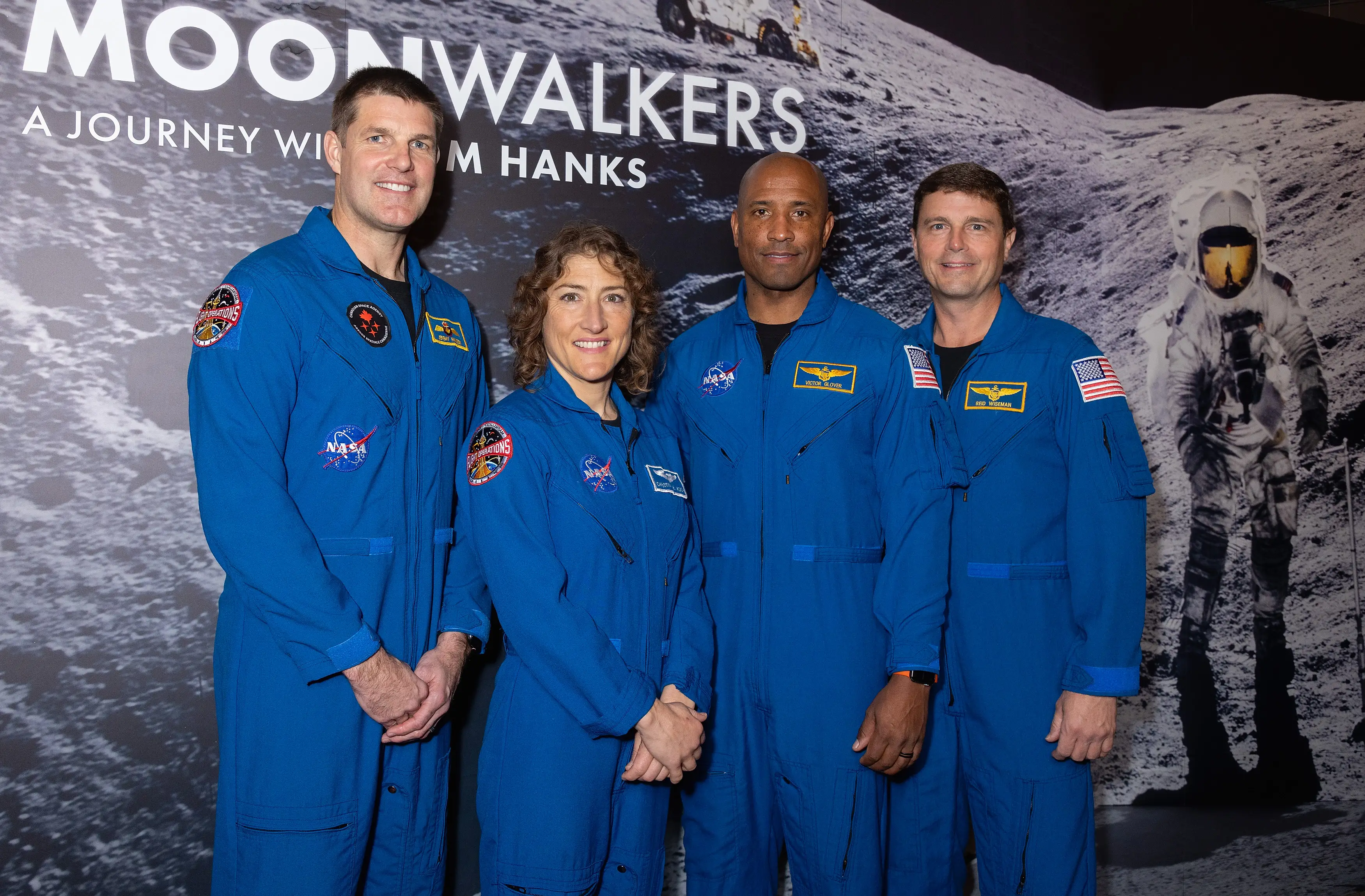 The Artemis II crew will venture around the moon next year.