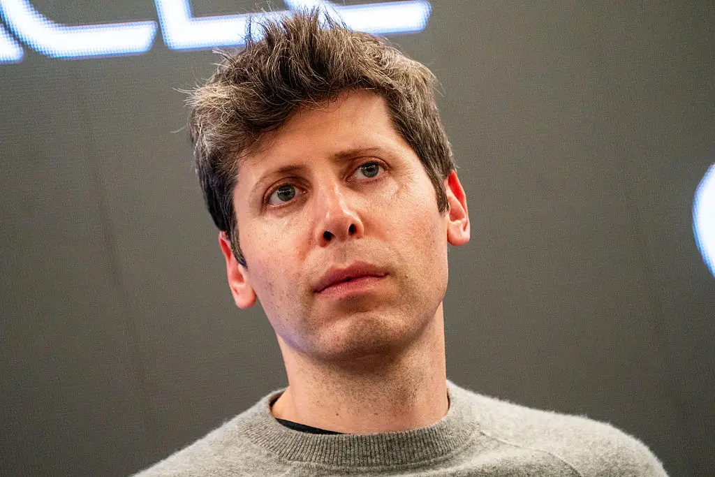 Sam Altman called out ICE in an Slack message (Bloomberg/Contributor/Getty)