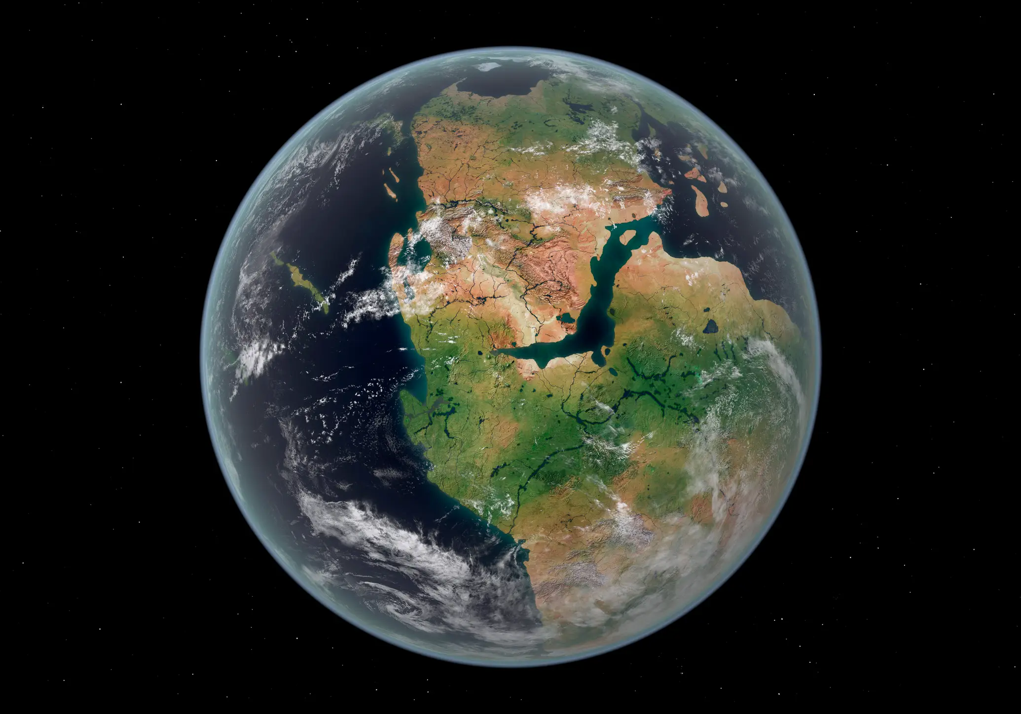 Pangaea is the vast supercontinent that existed around 320 million years ago (Walter Myers/Stocktrek Images/Getty)
