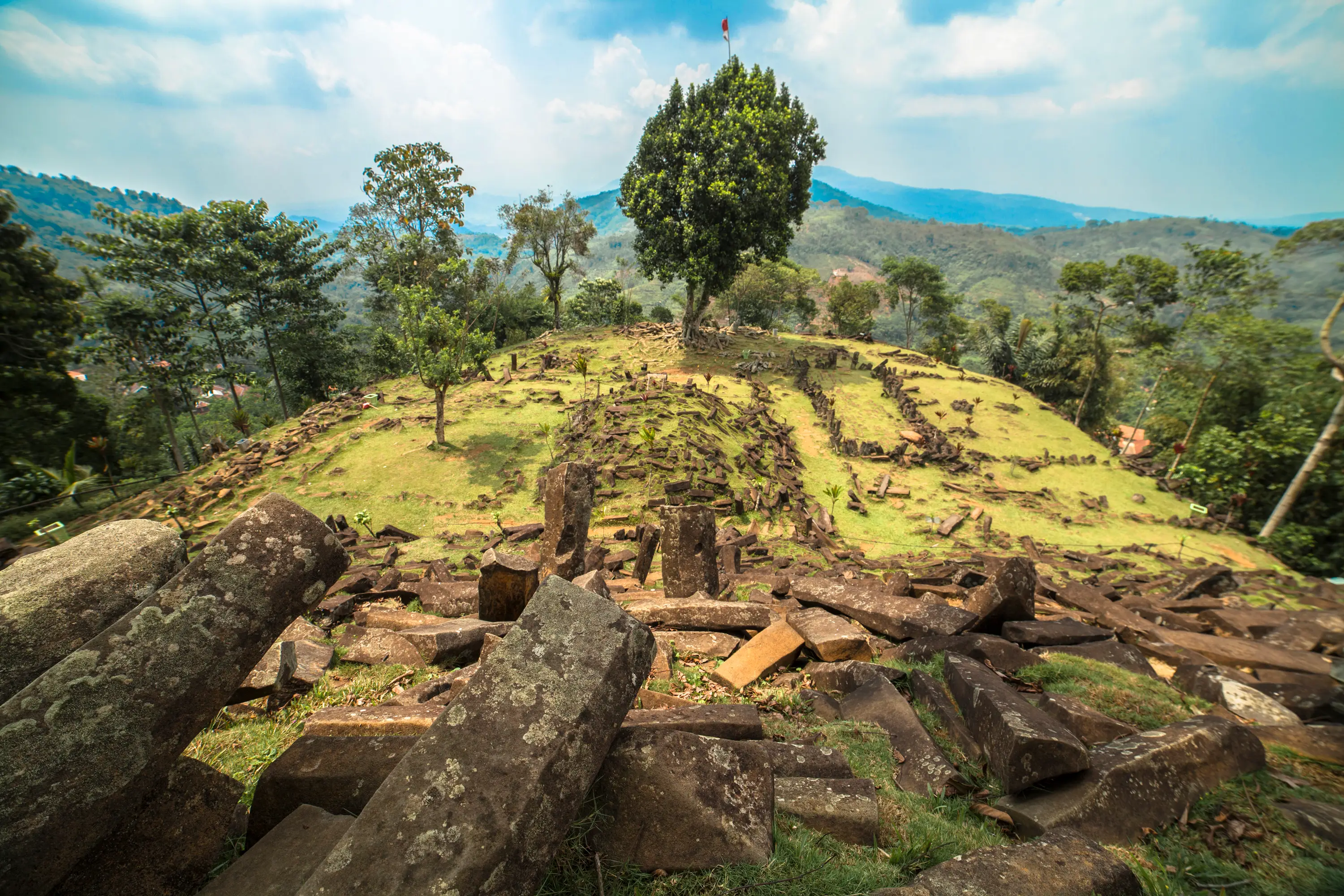 The Gunung Padang pyramid.