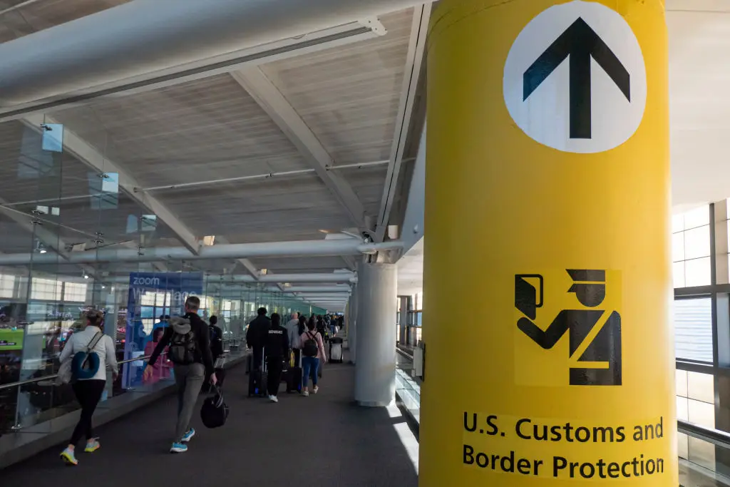 Travelers are recommended to store as much data on the cloud as possible, alongside logging out from all services (Nicolas Economou/NurPhoto via Getty Images)