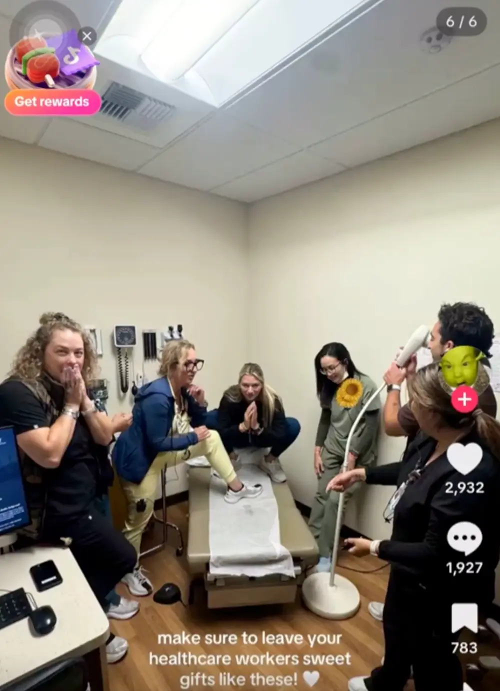 The employees involved in the controversial TikTok were fired shortly after Sutter Health were notified (TikTok/@angieuncut)