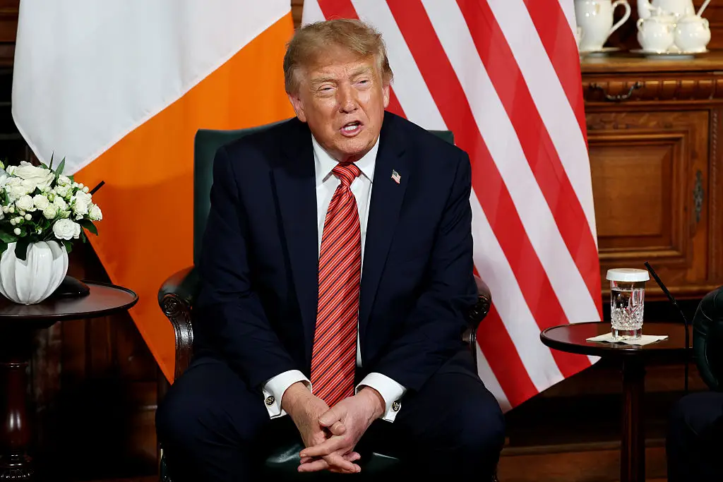 President Trump claimed that negative comments about AI are being brought up 'that won’t happen' (Anna Moneymaker/Getty Images)