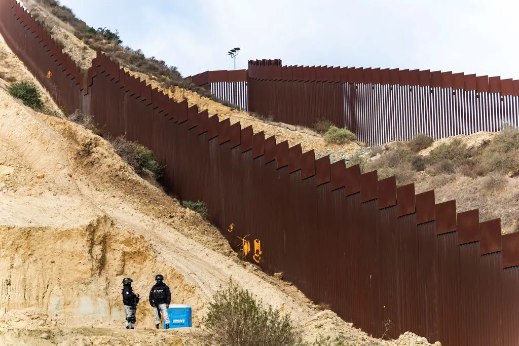 The Trump administration has revealed plans to upgrade border protection with a 'Smart Wall' using AI (Francisco Vega/Getty Images)