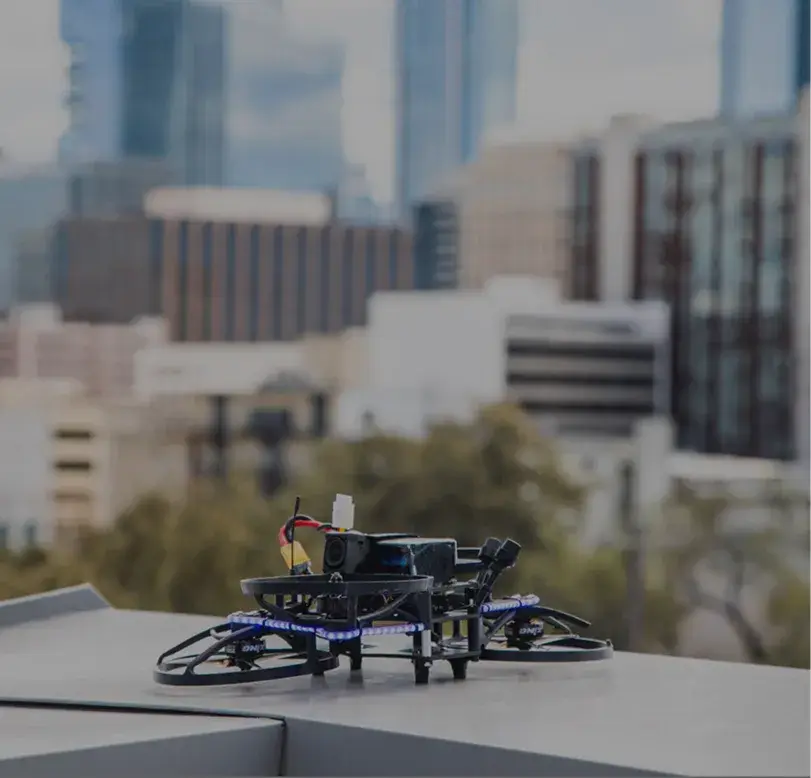 The drones use non-lethal or less-lethal methods to take down school shooters (Campus Guardian Angel)