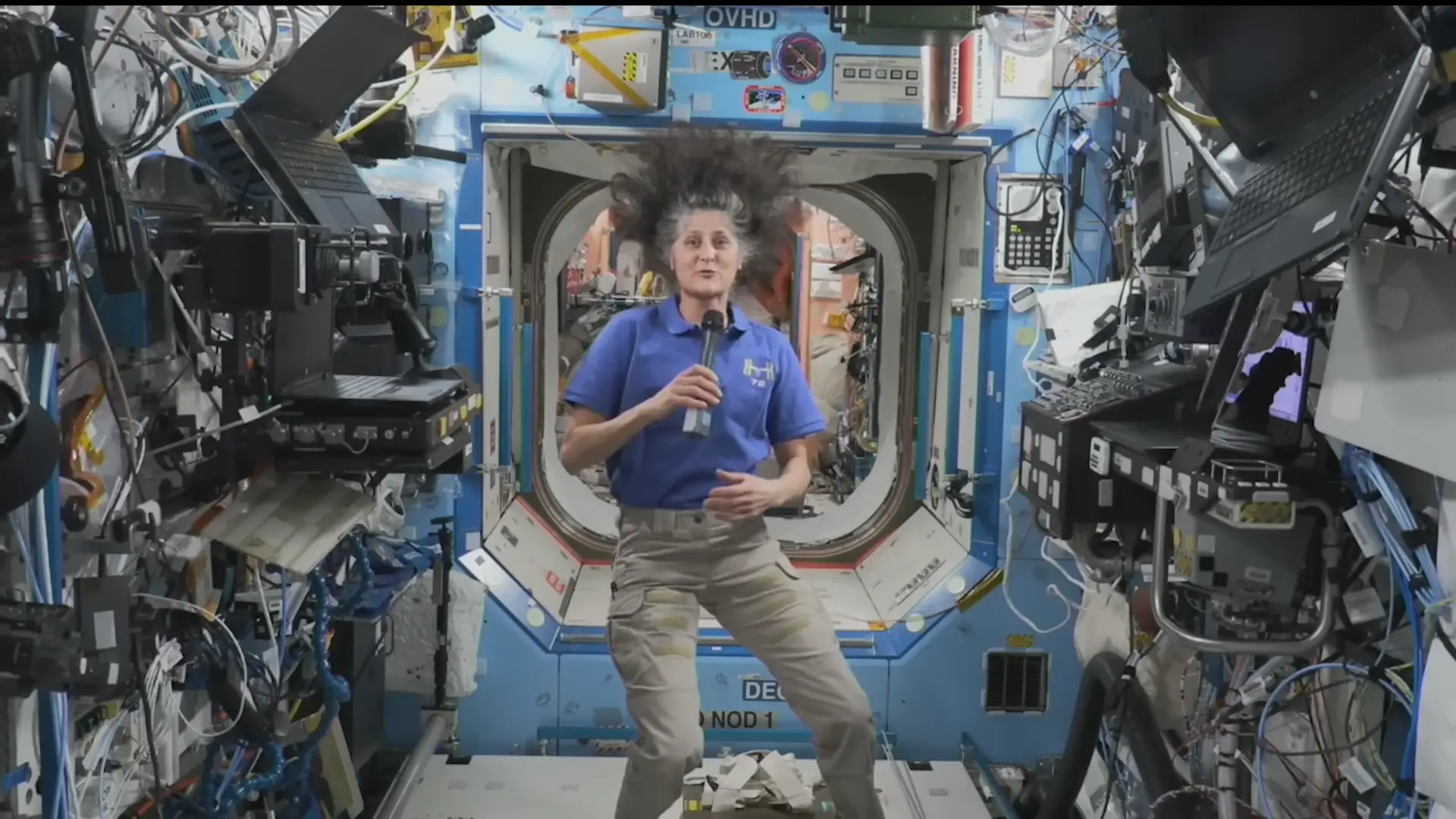 Williams has revealed the exercise she has to do every single day to avoid major health issues (YouTube/NASA Video)