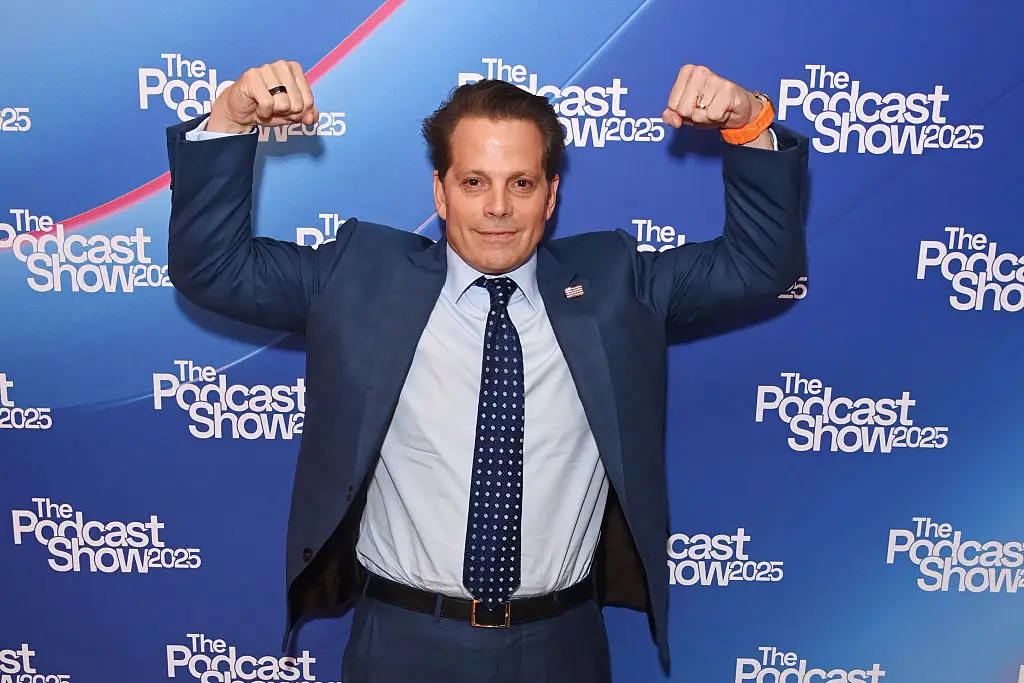 In calling Navarro a 'moron', Scaramucci believes this to also be aimed at Trump due to their shared views (Alan Chapman/Dave Benett/Getty Images)