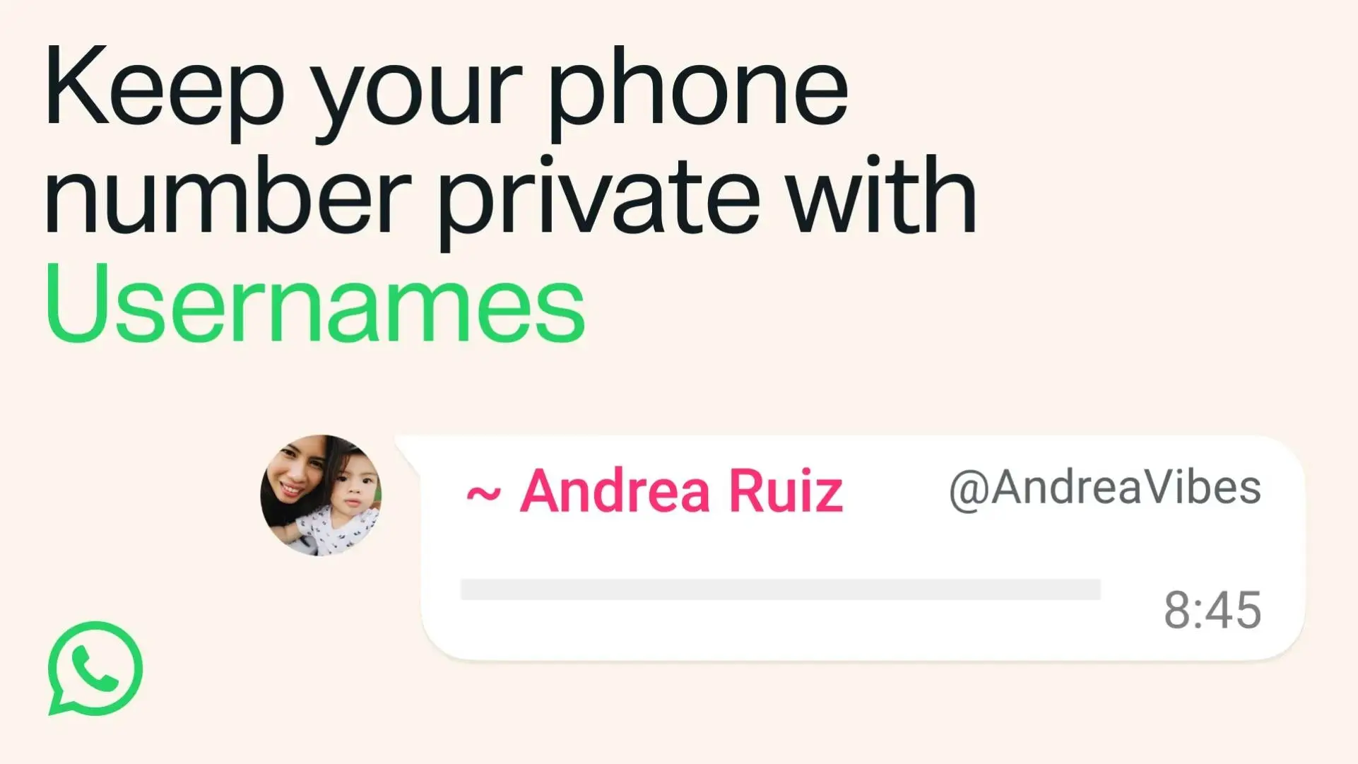 WhatsApp claims these new usernames are to improve privacy (Meta)