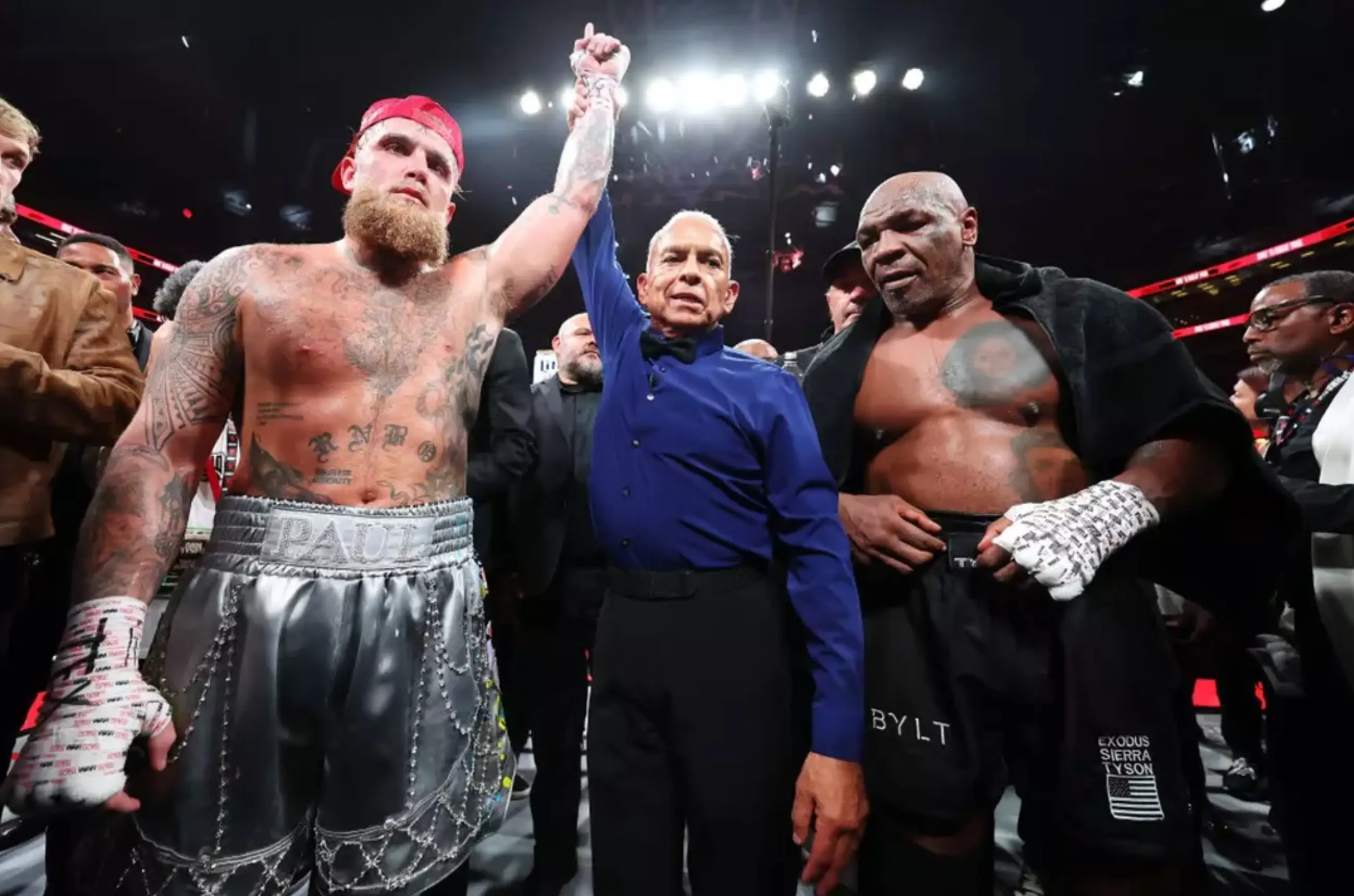 Jake Paul came out victorious against Mike Tyson last year (Al Bello/Getty Images for Netflix © 2024)