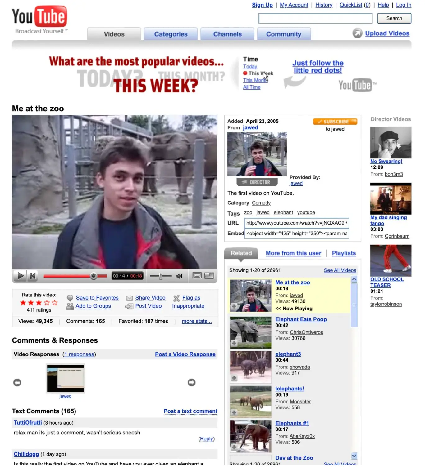 The video has over 382 million views (Victoria and Albert Museum, London)