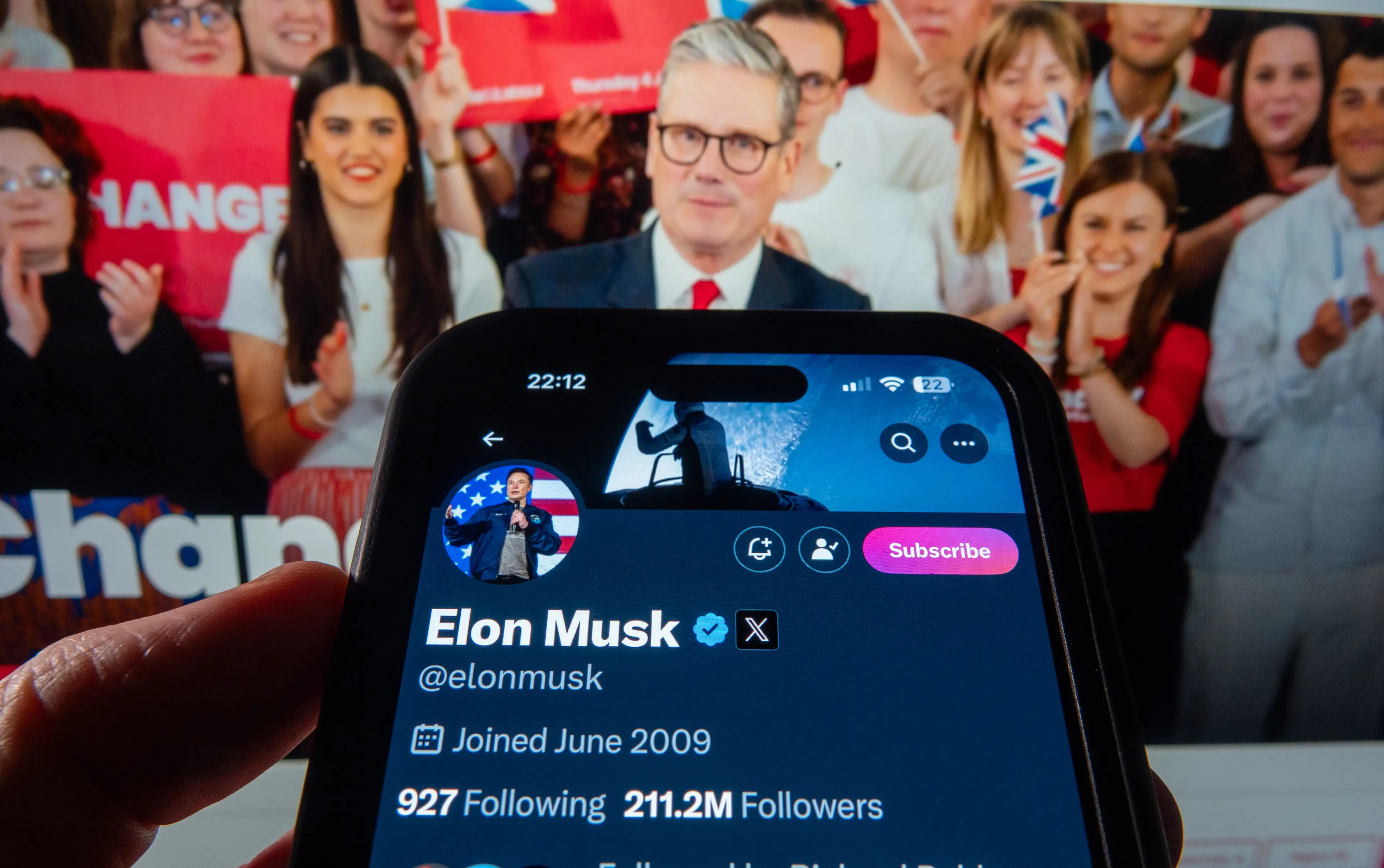 Neil Kinnock has warned about Musk's potential influence in UK politics (Anna Barclay / Contributor / Getty)