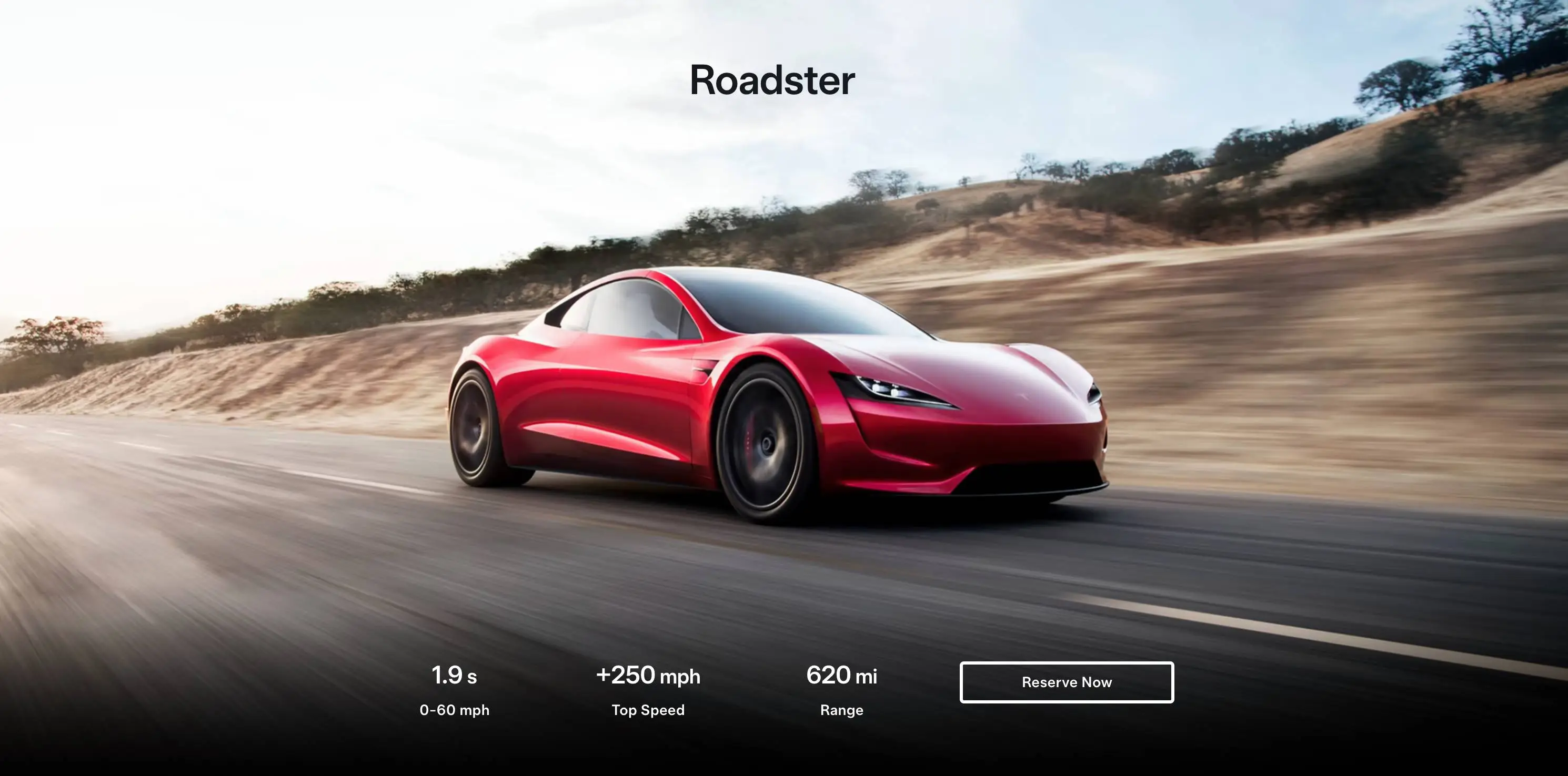 Tesla is still taking reservations on the second-generation Roadster (Tesla)