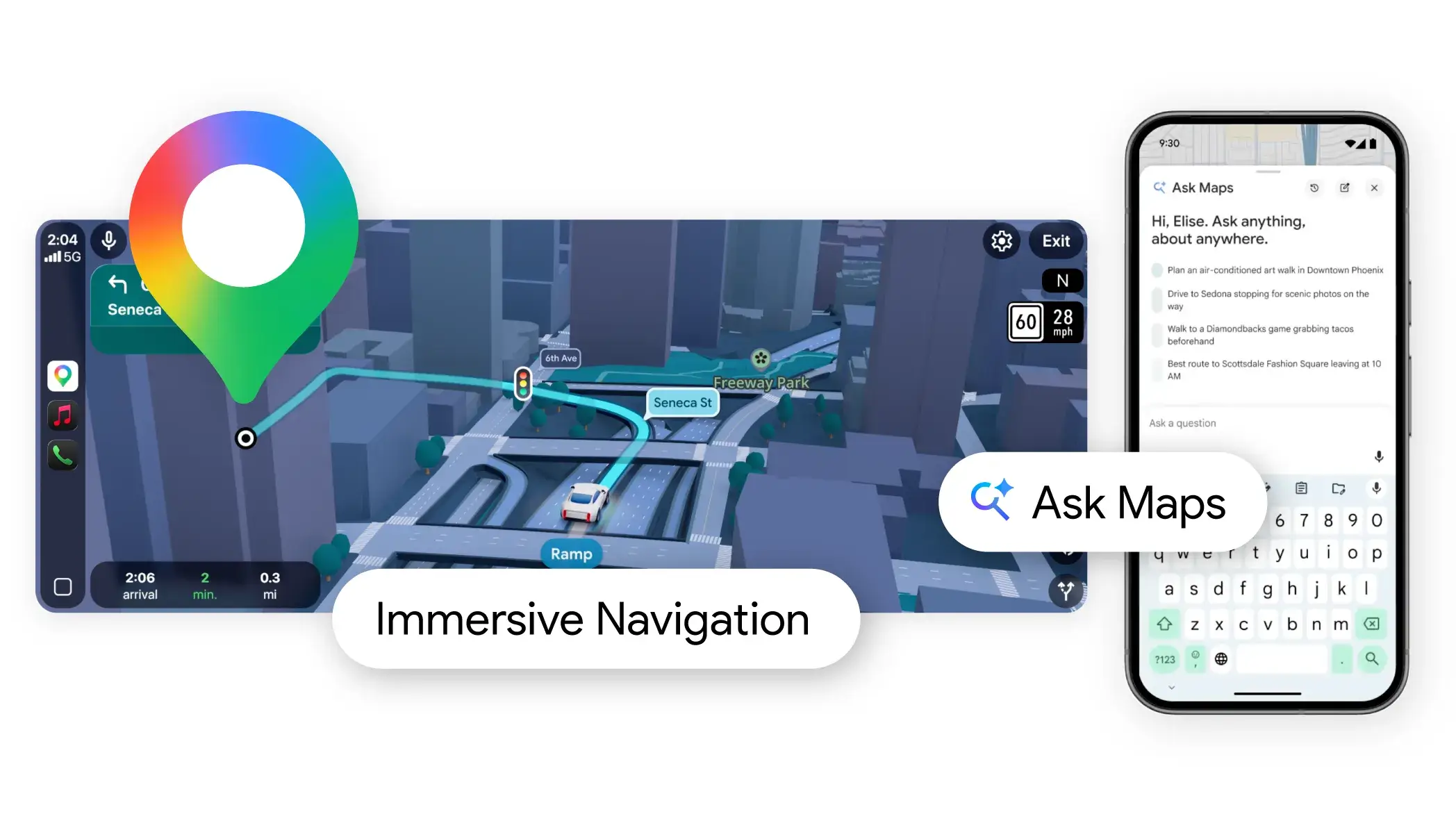 The tech giant is reimagining Google Maps to include AI assistance (Google)