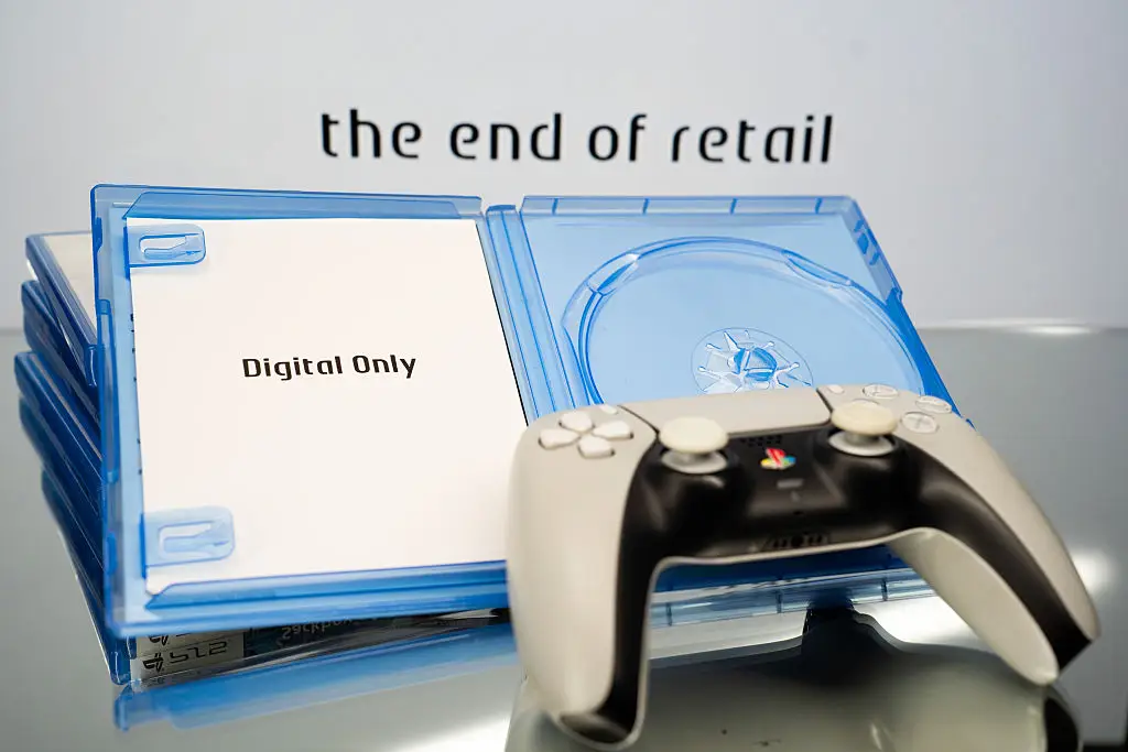 Sony has defended its decision to axe physical games (NurPhoto / Contributor / Getty)